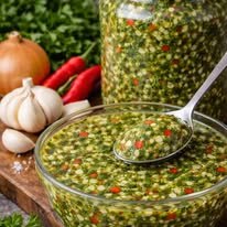 Salsa verde con chiles
